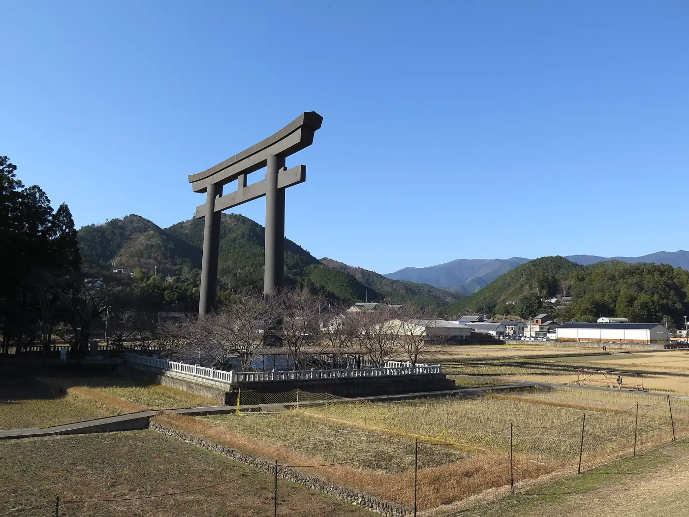 Il grande torii di Oyunohara a Hongu, fine del cammino