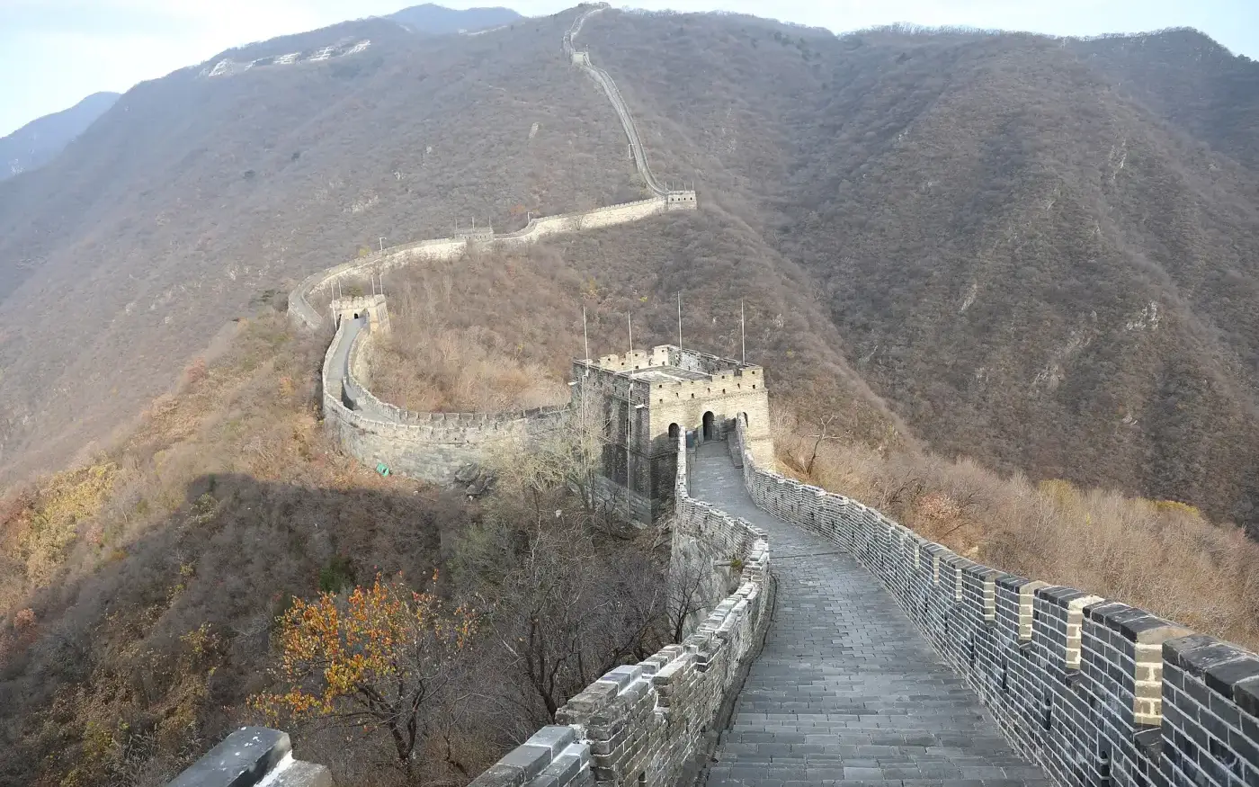 La Muraglia a Mutianyu in autunno